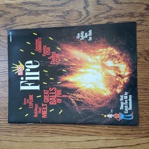 Vintage 90s Kids Discover Magazine Fire Volume 4 Issue 1 January 1994